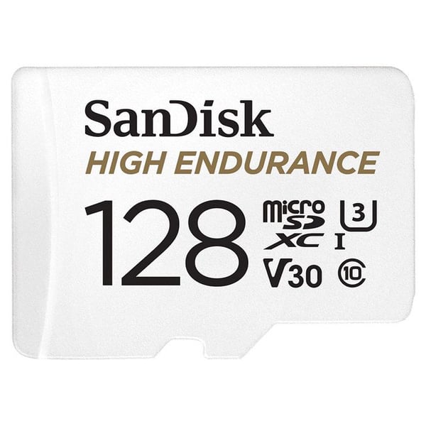 High Endurance flashminneskort - SANDISK - 128 GB - Video Class V30 / UHS-I U3 / Class10