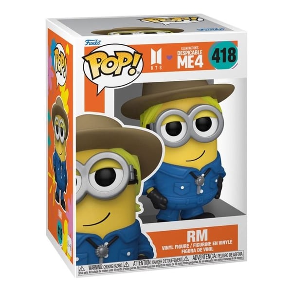 Figurine Funko Pop - Funko - Despicable Me 4 RM Minion - Rörlig huvud - 3 tum - Gul
