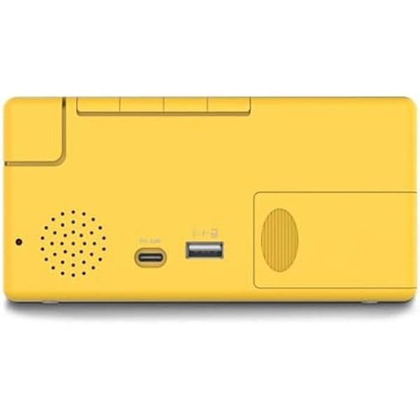 Väckarklocka - HAMA - Ibiza - Multifärgad skärm - USB-laddning - Gul
