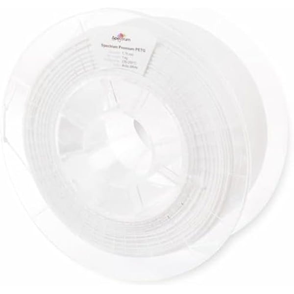 Filament PET-G - SPECTRUM FILAMENTS - Arktisk vit - Stötsäker - Flexibel - Hög utskriftskvalitet