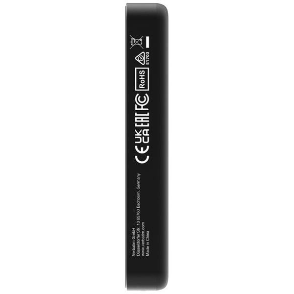 Power Bank - VERBATIM - 32227 - 10000 mAh - Svart - Trådlös