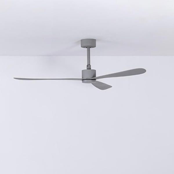 Takfläkt utan ljus grå Ø 132 cm AMELIA 33762