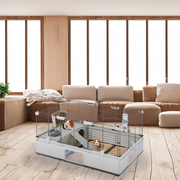 Transportbur - Ferplast - Modular 2 - Metall och Plast - För kaniner och marsvin - Inomhus