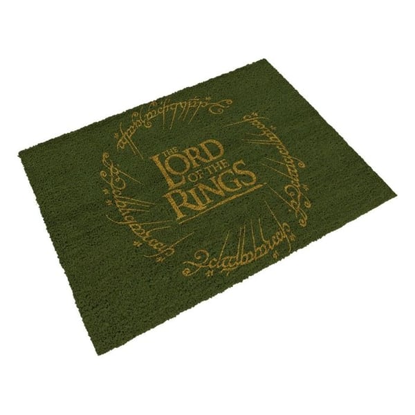 Dörrmatta - HERRARNAS RINGAR - Logotyp - 60x40 cm - Grön - Rektangulär