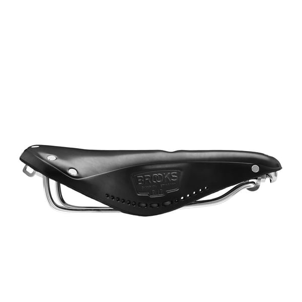 Cykelsadel - BROOKS - B17 Imperial - Läder - Svart - Anatomisk med perineal öppning