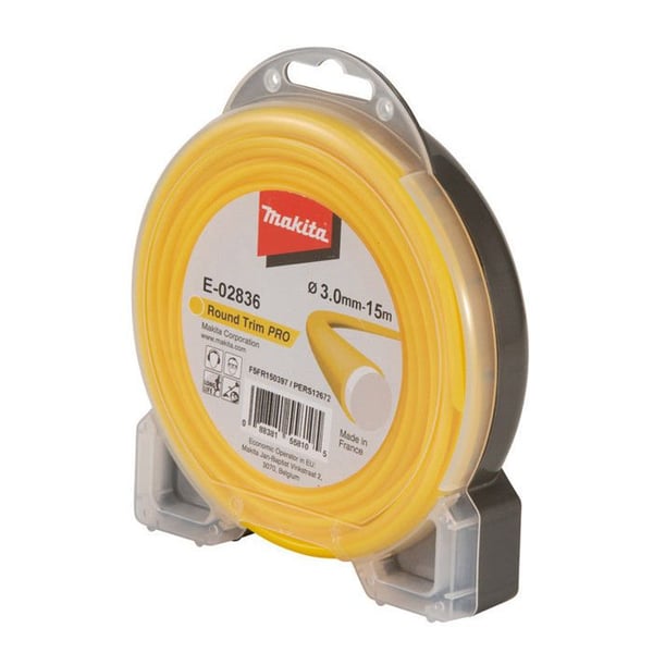 Bobine rund tråd Ø3 mm x 15 m MAKITA til græstrimmere - E-02836
