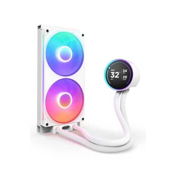 NZXT Kraken Elite 280 RGB - CPU AIO-vätskekylare - 280mm radiator - F280 RGB-fläkt - IPS LCD 2,72''