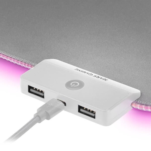 XXL RGB-musmatta - Mars Gaming - MMPRGB2S - 2 USB 2.0 - Nano-textiltyg - 12 ljuslägen