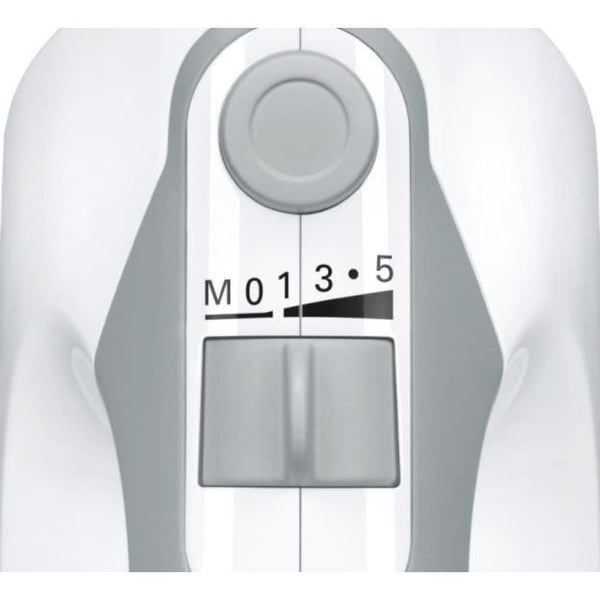 BOSCH MFQ36470 ERGOMIXX handmixer - 450W, 5 hastigheter + puls, rostfritt stål blandarfot tillbehör