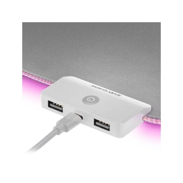 XXL RGB-musmatta - Mars Gaming - MMPRGB2S - 2 USB 2.0 - Nano-textiltyg - 12 ljuslägen