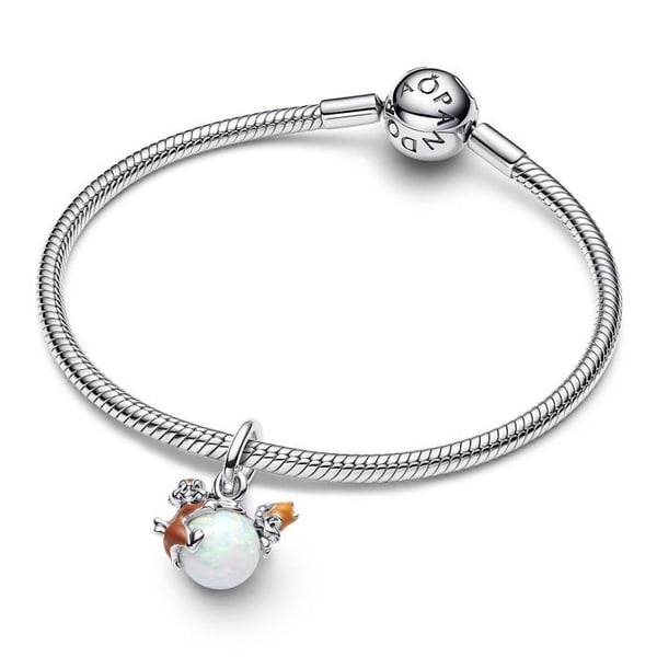Pendentiv Kvinna - PANDORA - 793532C01 - Silver 925/1000 - Opal - Tema Jul