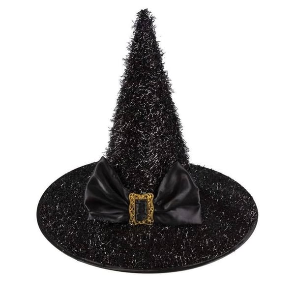 Glittrande Häxhatt - PTIT CLOWN - Vuxen - Svart - Halloween Utklädnadstillbehör