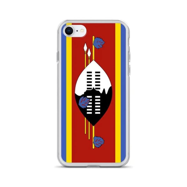 Telefonfodral - PIXELFORMA - Swaziländs flagga - Kompatibel med iPhone 7 Plus - Flexibel - Stöttålig