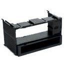 Brickstorlek enkel DIN Universal svart 188mm x 58mm svart Universal