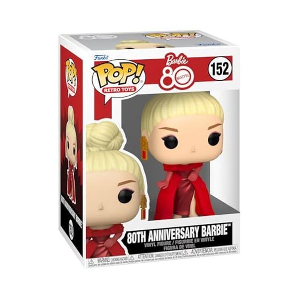 Figurine Funko Pop! - Mattel - Barbie 80-årsjubileum - Hållbar Vinyl - Perfekt Gåva - Samling