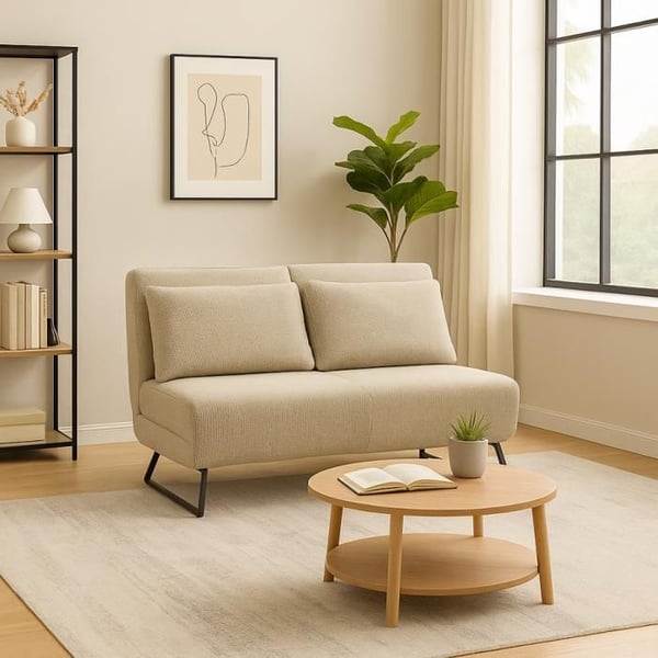 Fällbar sängsoffa - Nami beige