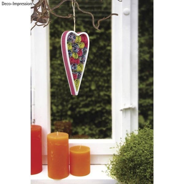 Pappersband för quilling - RAYHER - Pralin - 0,6x53cm - 100 stycken - Brun
