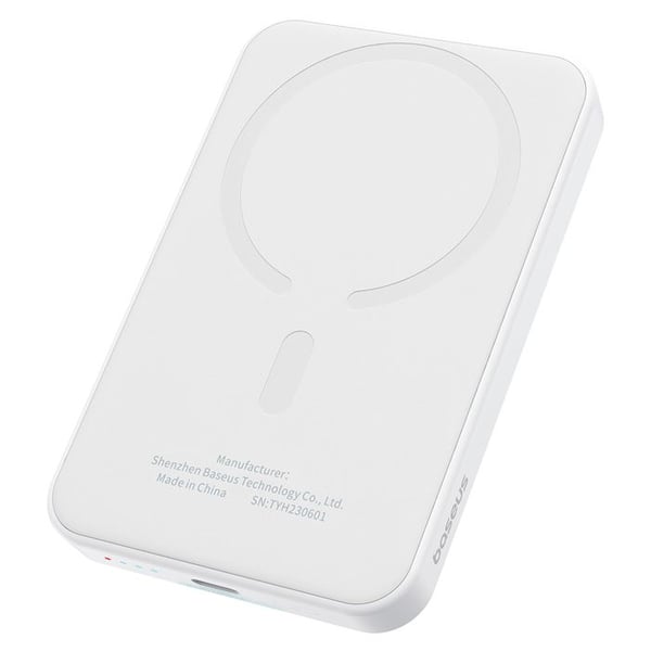 Baseus - P10022107223-00 - Magnetisk powerbank mini powerbank 5000mAh 20W (vit)