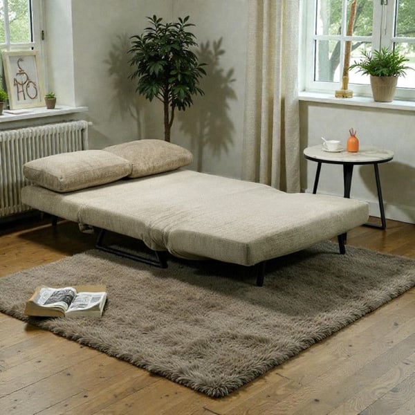 Fällbar sängsoffa - Nami beige