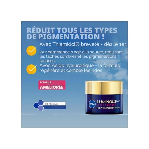 Nattcreme - NIVEA - Cellular Luminous 630 - Antiflek - Hudreparation - Alle hudtyper