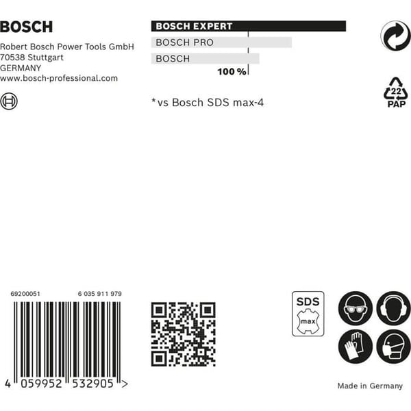 Borr för borrhammare - Bosch 2608900216 - SDS Max - 16 x 600 mm - Betongslitstark