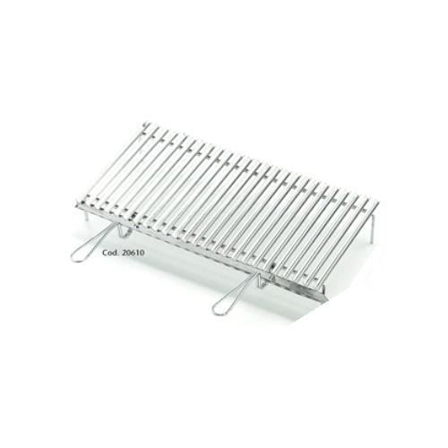 Grilltilbehør - OMPAGRILL - 20610 - Inox grill 80x45 cm - 5 brændere - At placere