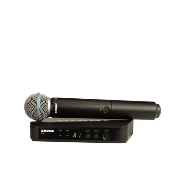Trådlöst rödsystem - Shure - BLX24E/B58-H8E - Beta 58A Mikrofon - Svart - Dynamisk