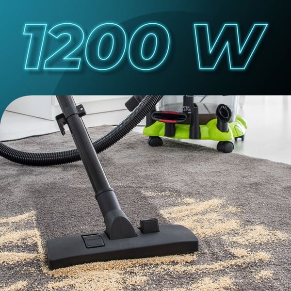 Cecotec Städsug utan påse för vätskor och fasta ämnen Wet&Dry T, 1200W, Aktionsradie på 7 meter, Kapacitet på 15 L