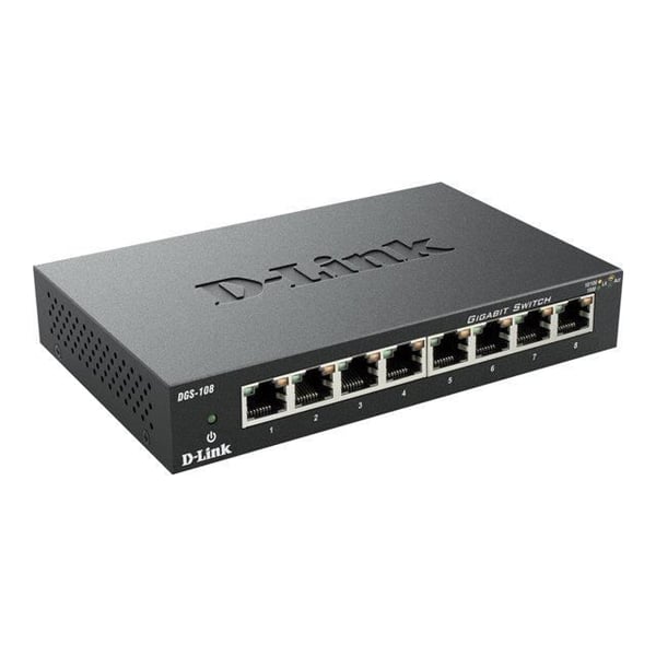D-Link Switch 8 portar gigabit DGS108