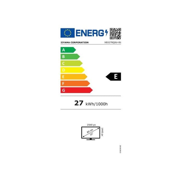 Skärm PC - IIYAMA - XB3270QSU-B1 - 32 tum - WQHD 2560x1440 - LED IPS