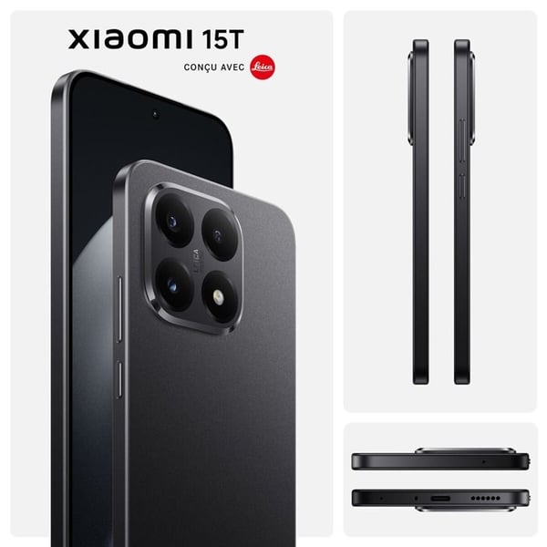 Xiaomi 15T Svart 12 GB + 256 GB