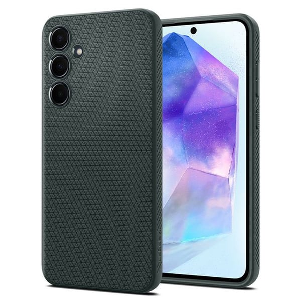 Coque Spigen Liquid Air för Samsung Galaxy A55 5G (Grön Abysse)
