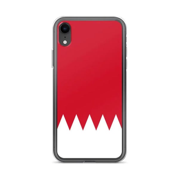 Mobilskal – Bahrains flagga – Kompatibel med iPhone XR – Mjukt fodral – Slitstarkt och stötabsorberande – Silikon – Pixelforma