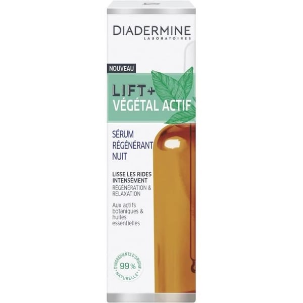 Diadermine - Lift + Végétal Active Regenerating Night Serum - 30 ml
