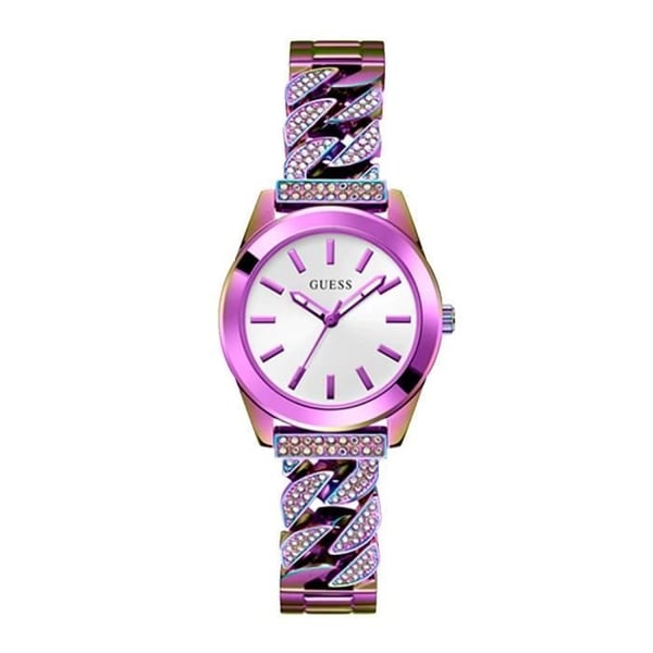 Klocka - GUESS - GW0546L3 - Rostfritt stål - Lila - Analog - Dam
