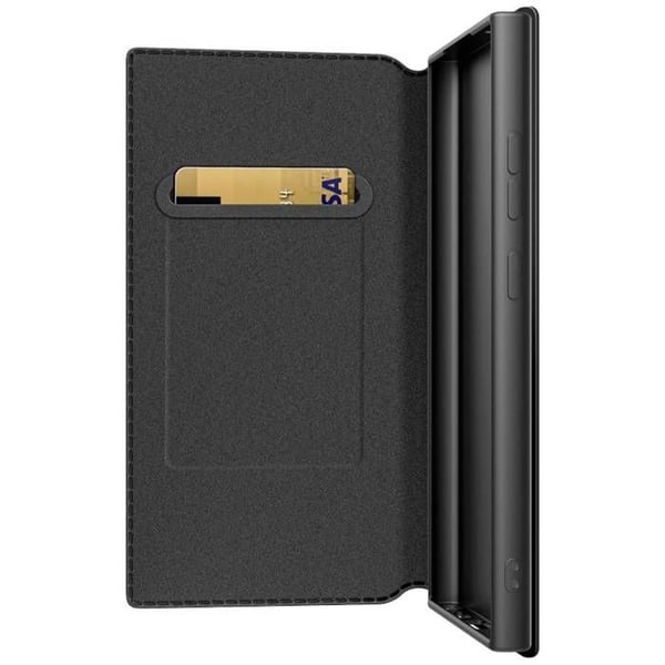 Svart Rock Slim Folio Plånboksfodral Samsung Galaxy S24 Ultra svart 2192SFO02