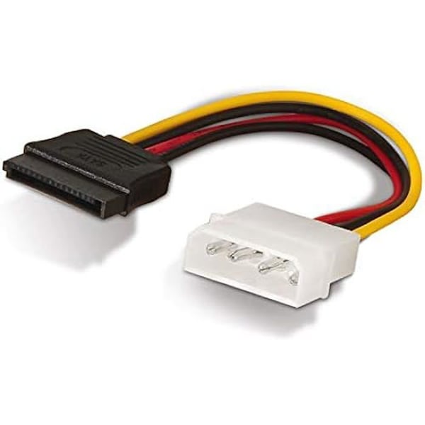 SATA Strömkabel - AISENS - A131 - 16 cm - Svart - Molex 4 Pin-kontakt