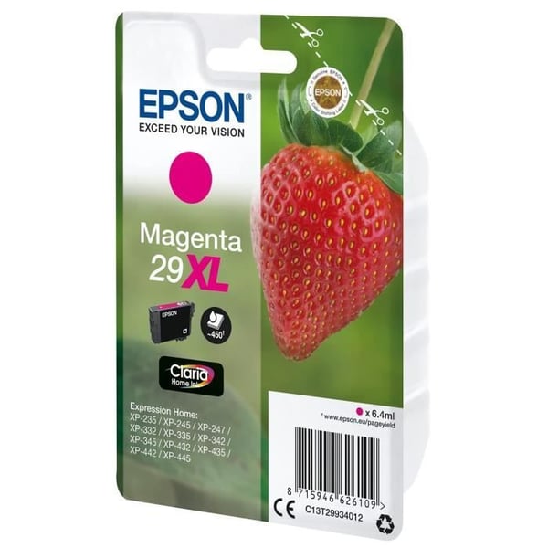 EPSON T2993 XL Magenta - Strawberry Ink Cartridge (C13T29934012)