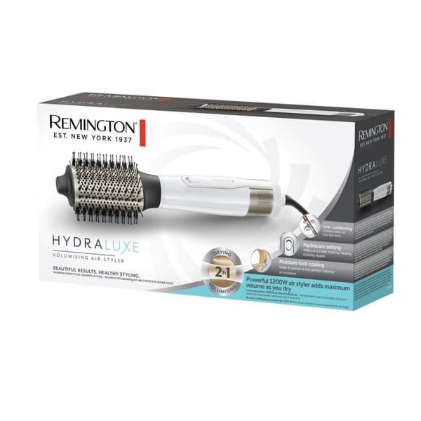 Brosse soufflante REMINGTON AS8901 HYDRAluxe - 2 hastigheter, 3 temperaturer - oval borste med hydracare-funktion