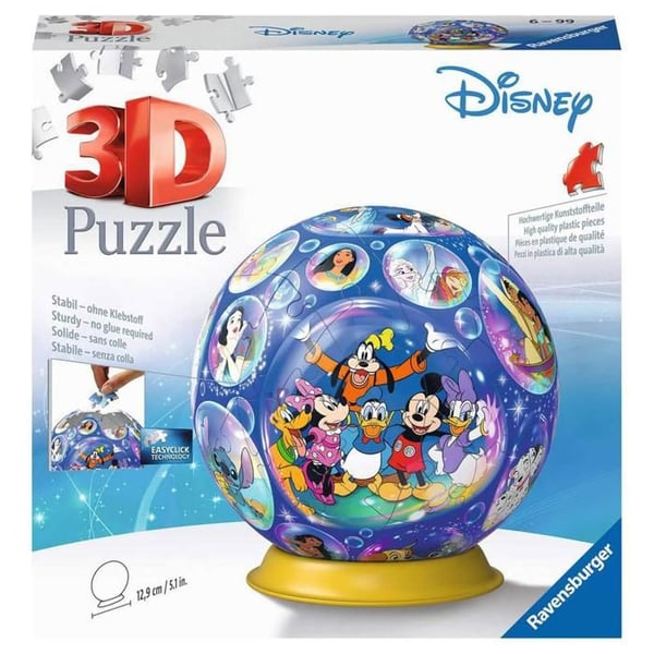 Puzzle 3D - RAVENSBURGER - Disney - 72 dele - Indendørs - Let at samle