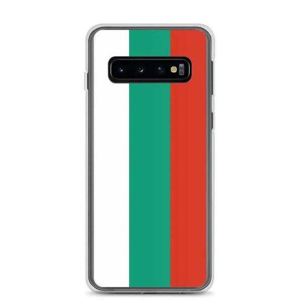 Mobilskal – Bulgariens flagga – Kompatibel med Samsung Galaxy S10 – Mjuk fodral – Slitstark och stöttålig – Pixelforma