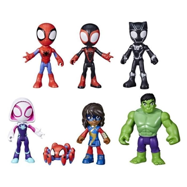 Spidey samling av 7 figuriner, Marvel Spidey och hans fantastiska vänner, från 3 år.
