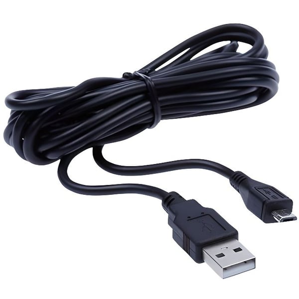Laddningskabel - UNDER CONTROL - PS4 - Micro USB - 3M - Svart