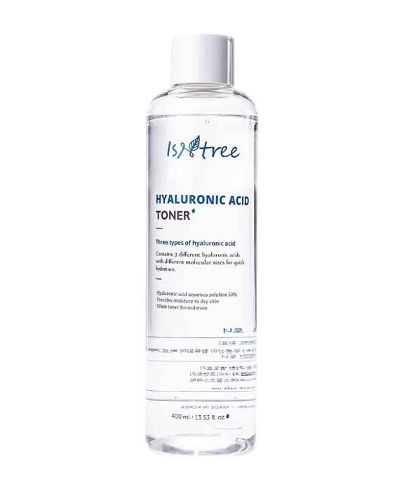 Fuktgivande tonic - ISNTREE - Hyaluronsyratoner - 400ml - 8 typer av hyaluronsyra - Lugnande