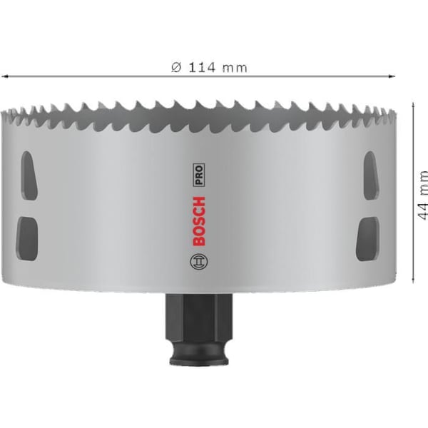 Borrkrona - BOSCH - Borrkrona P MM B 114MM - 114 mm - Färg grå - Multi Material