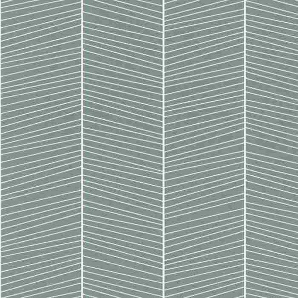 tapet non-woven 699012 grafiskt tapet 53 x 1005 cm Rasch Selection grön