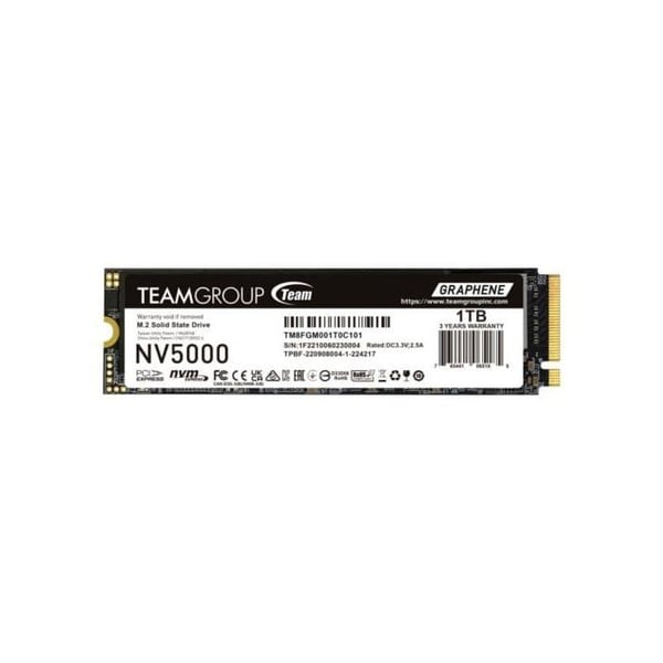 Disco Duro Team Group NV5000 1TB M.2 SSD 4500 MB/s NVMe PCIe 4.0