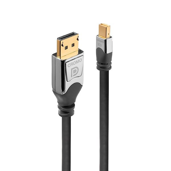 Lindy 36311 DisplayPort-kabel 1 m Mini DisplayPort Grå (1M CROMO MINI DISPLAYPORT TILL - DISPLAYPORT KABEL) - 4002888363112