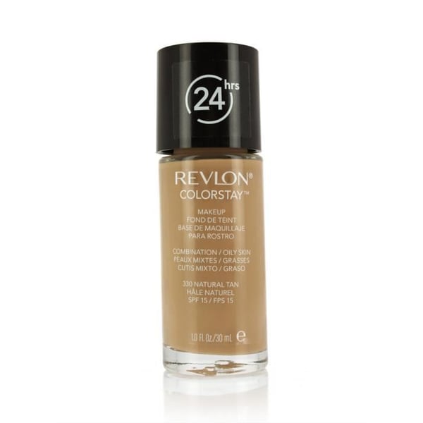 Makeup, 330 - Naturlig bränna, blandad till fet hy - 30ml - Colorstay - Naturlig, Revlon Make-Up, Kvinna