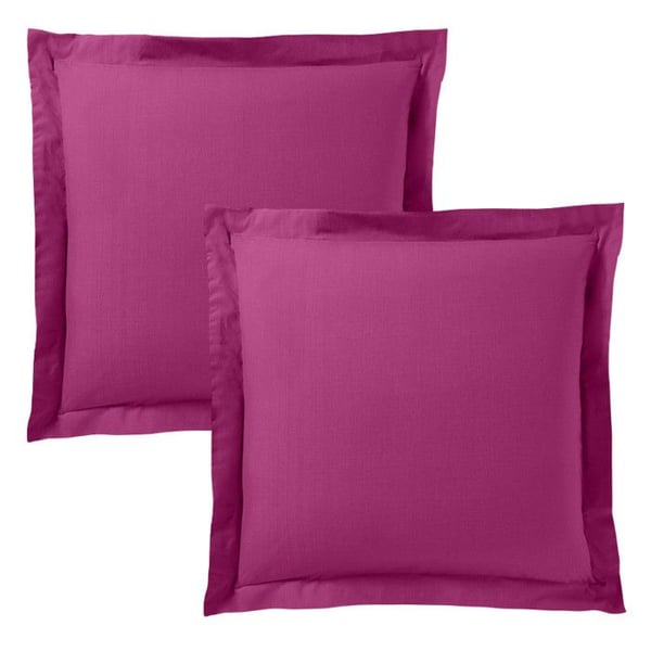 Kudde "Prémium" alla storlekar - Prémium Magenta - 63 x 63 cm platt volang - Prémium Magenta -
